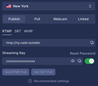 Castr stream key URL.png